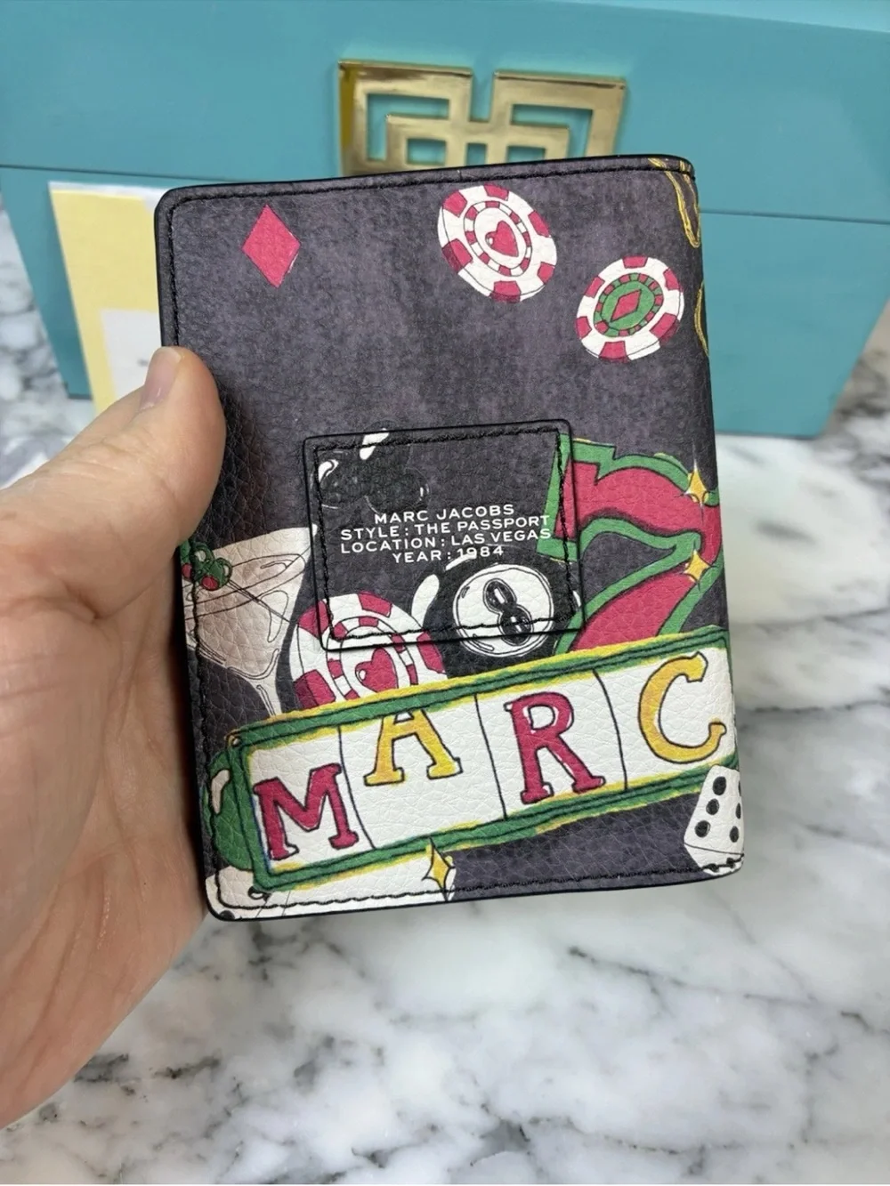 Marc Jacobs Las Vegas Iconic Landmarks The Passport Holder - Limited Release NWT